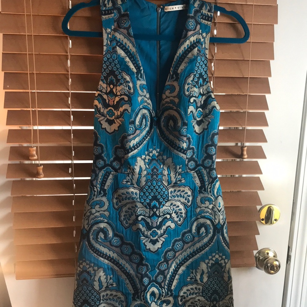 Alice and Olivia brocade dress size 4